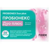 Купить Фидем Фарм Пробионекс Дуо Плюс капсулы №20 (2 блистера х 10 капсул) Фидем Фарм Пробионекс Дуо Плюс капсулы №20 (2 блистера х 10 капсул)