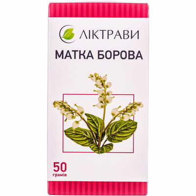 Матка боровая трава Лектравы по 50г (коробка с внутр. пакетом)