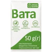 Купити Вата медична Профі Фарм нестерильна зиг-заг 50 г Вата медична Профі Фарм нестерильна зиг-заг 50 г