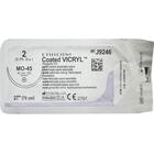 Шовний матеріал, що розсмоктується Вікрил J9246 ​​USP 2/0, колюча посилена голка 45 мм 1/2, довжина 70 см