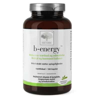 New Nordic B-Energy комплекс вітамінів групи-B та магнію капсули №180 (банка)