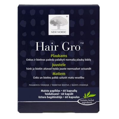 New Nordic Hair Gro Комплекс для роста и объема волос капсулы №60