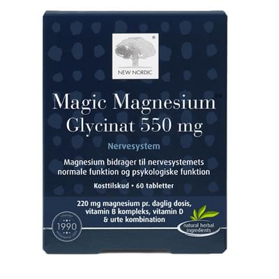 Магнію гліцинат New Nordic Magic Magnesium Glycinat таблетки по 550 мг №60 (банка)