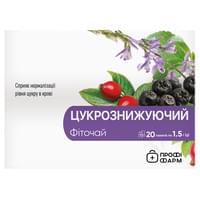 Фіточай Цукрознижуючий Профі Фарм 1,5 г №20 (фільтр-пакети)