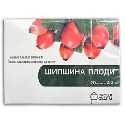 Фиточай Шиповника плоды Профи Фарм по 1,5 г №20 (фильтр-пакеты)