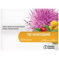 Купити Фіточай Печінковий Профі Фарм 1,5 г №20 (фільтр-пакети) Фіточай Печінковий Профі Фарм 1,5 г №20 (фільтр-пакети)