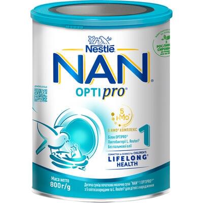 Смесь сухая молочная NAN 1 Optipro с рождения 800 г