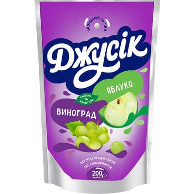 Напиток соковый детский Джусик Яблочно-виноградный 200 мл