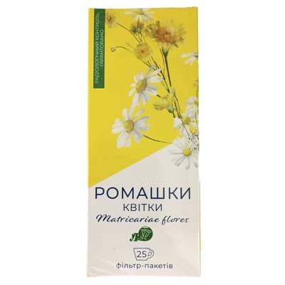 Ромашки квітки Лубнифарм по 1,5 г №25 (фільтр-пакети)