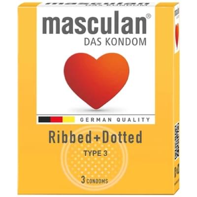 Презервативы Masculan Ribbed+Dotted 3 шт.