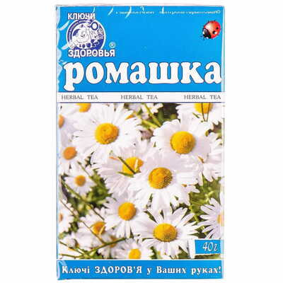 Ромашки цветки Ключи Здоровья по 40 г (коробка с внутр. пакетом)