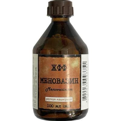 Меновазин ЖФФ раствор накож. по 100 мл (флакон)
