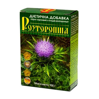 Шрот из плодов расторопши Мирослав по 100 г (пакет)