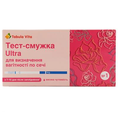 Тест-полоска для определения беременности Tabula Vita Ultra 10 мМЕ/мл 1 шт.