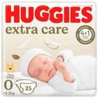 Подгузники Huggies Extra Care размер 0, до 3,5 кг, 25 шт.
