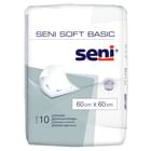 Пелюшки гігієнічні поглинаючі Seni Soft Basic 60 см х 60 см 10 шт.