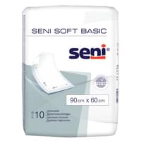 Пелюшки гігієнічні поглинаючі Seni Soft Basic 90 см х 60 см 10 шт.
