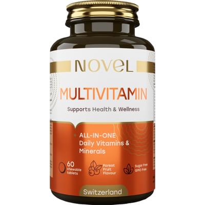 Витамины NOVEL Multivitamin для поддержки оптимального состояния здоровья таблетки жев. флакон 60 шт