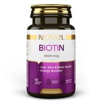 Купить Novel Витамины Biotin 5000 mcg Биотин с тропическим вкусом таблетки жев. №60 Novel Витамины Biotin 5000 mcg Биотин с тропическим вкусом таблетки жев. №60