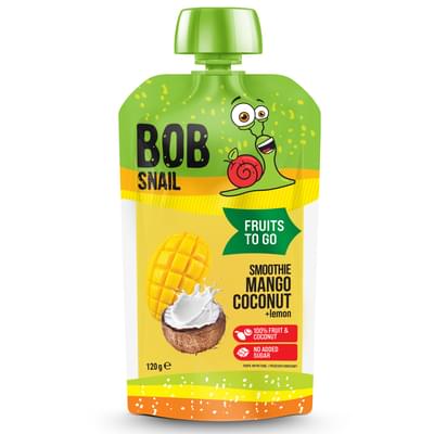 Пюре фруктовое Bob Snail Смузи Ананас-груша-яблоко 120 г