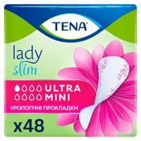 Прокладки урологічні Tena Lady Slim Ultra Mini для жінок 48 шт.