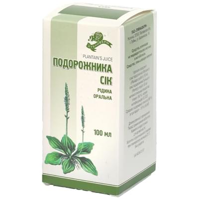 Подорожника сік Лубнифарм по 100 мл (флакон)