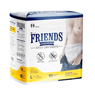 Підгузки для дорослих Friends Premium L Large 90-166 см 10 шт.