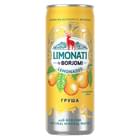 Вода минеральная Боржоми Limonati Груша банка 0,33 л