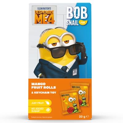 Цукерки Bob Snail Равлик Боб натуральні мангові 20 г + іграшка