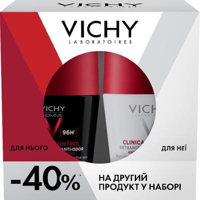 Набор Vichy Бом дезодорант женский + мужской 96 часов 2025