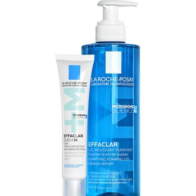 Набір La Roche-Posay Набір Effaclar Duo+ 2025 гель-мус для очищення проблемної шкіри 200 мл + гель-крем потрійної дії 40 мл