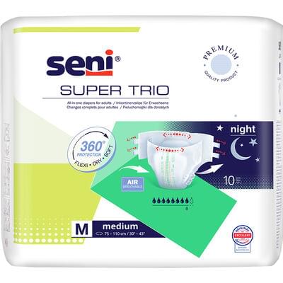 Підгузки для дорослих Seni Super Trio Night Medium 10 шт.