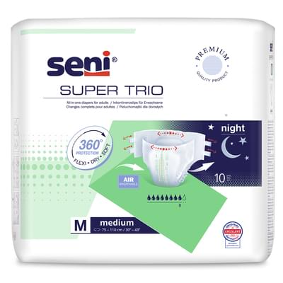 Подгузники для взрослых Seni Super Trio Night Medium 10 шт.