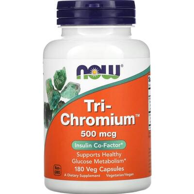 Now Хром Tri-Chromium капсули по 500 мкг №180