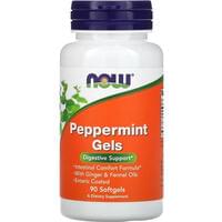 Мята перечная NOW (Нау) Peppermint Gels капсулы флакон 90 шт