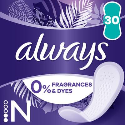 Прокладки ежедневные Always Daily Fresh Normal 0% отдушек и красителей 30 шт.