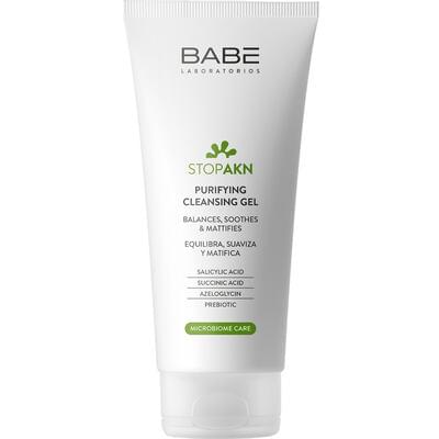 Гель для лица Babe Laboratorios Stop Akn Microbiome Friendly очищающий для жирной кожи 200 мл