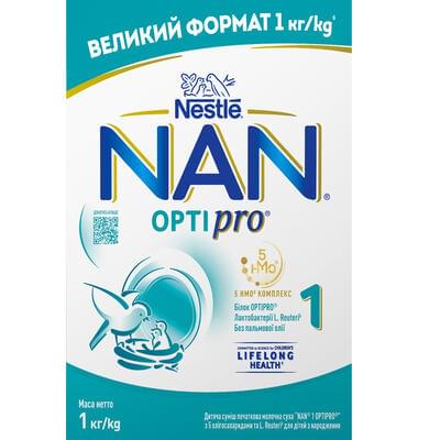 Суміш суха молочна NAN 1 Optipro від народження 1000 г