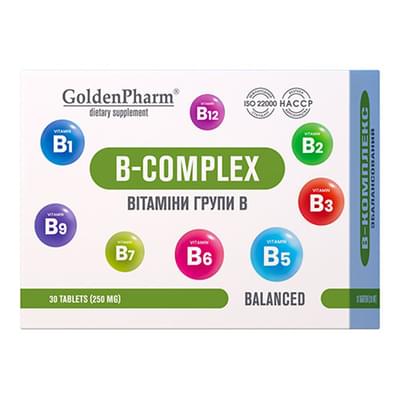 В-комплекс Golden Pharm таблетки №30 (флакон)