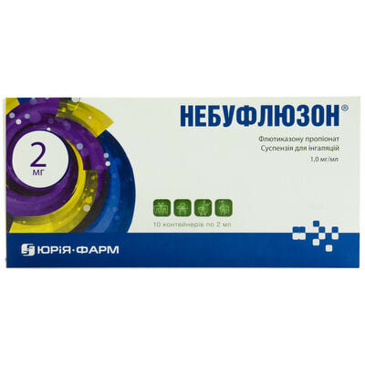 Небуфлюзон суспензия д/инг. 1 мг/мл по 2 мл №10 (контейнеры)