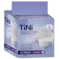 Підгузки-труси для дорослих Tini Norma розмір L 10 шт.