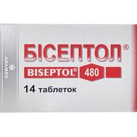 Бісептол таблетки 400 мг / 80 мг №14 (блістер)