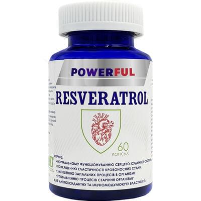 Powerful Ресвератрол капсулы №60