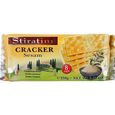 Крекери Stiratini з кунжутом 250 г