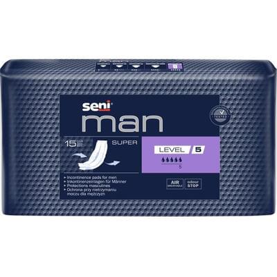 Прокладки урологічні Seni Man Super Level 5 для чоловіків 15 шт.