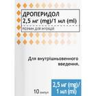 Дроперидол 2,5 мг / 1 мл раствор д/ин. 2,5 мг/мл по 1 мл №10 (ампулы)