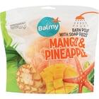 Мочалка для тела Balmy Манго и ананас синтетическая с кусочками мыла