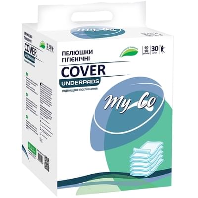 Пеленки гигиенические впитывающие MyCo Cover 90 см x 60 см 30 шт.