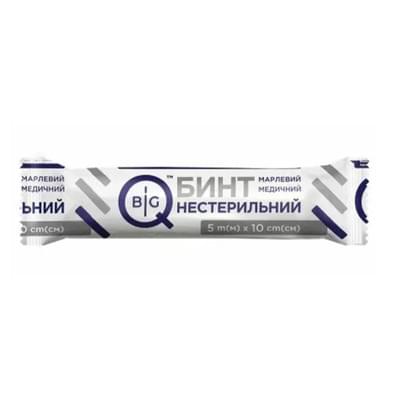 Бинт марлевый BigQ медицинский нестерильный 5 м х 10 см