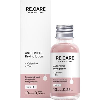 Купити Локальний засіб від прищів RE.CARE (Рекейр) Anti-Pimple Drying Lotion підсушуючий 10 мл Локальний засіб від прищів RE.CARE (Рекейр) Anti-Pimple Drying Lotion підсушуючий 10 мл